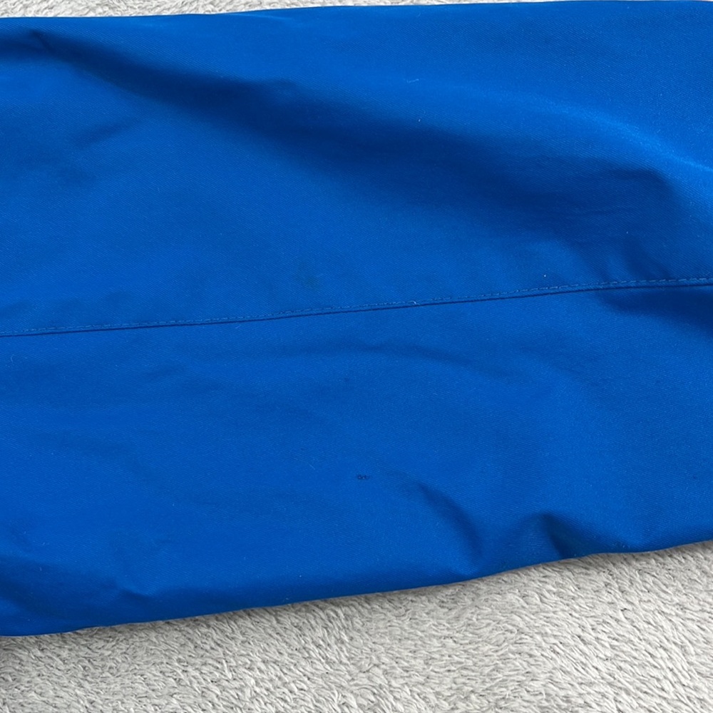Lands End M 10-12 Blue Yellow Full Zip Lined Coat - Picture 7 of 13